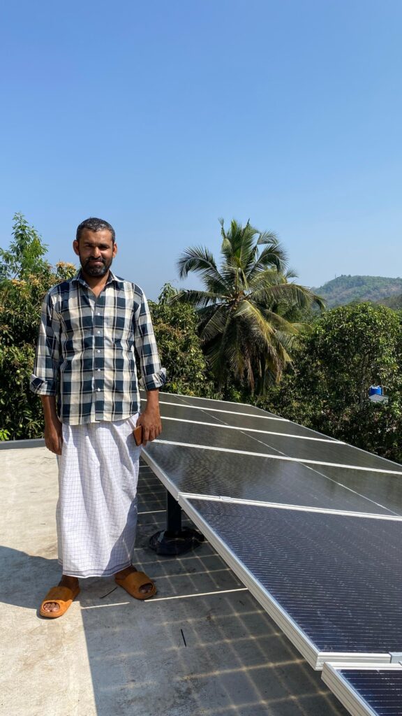 solar panel and customer